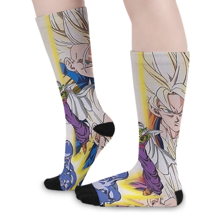 Dragon Ball Goku Vegeta Saiyan Piccolo Namekian Vibrant Design Socks