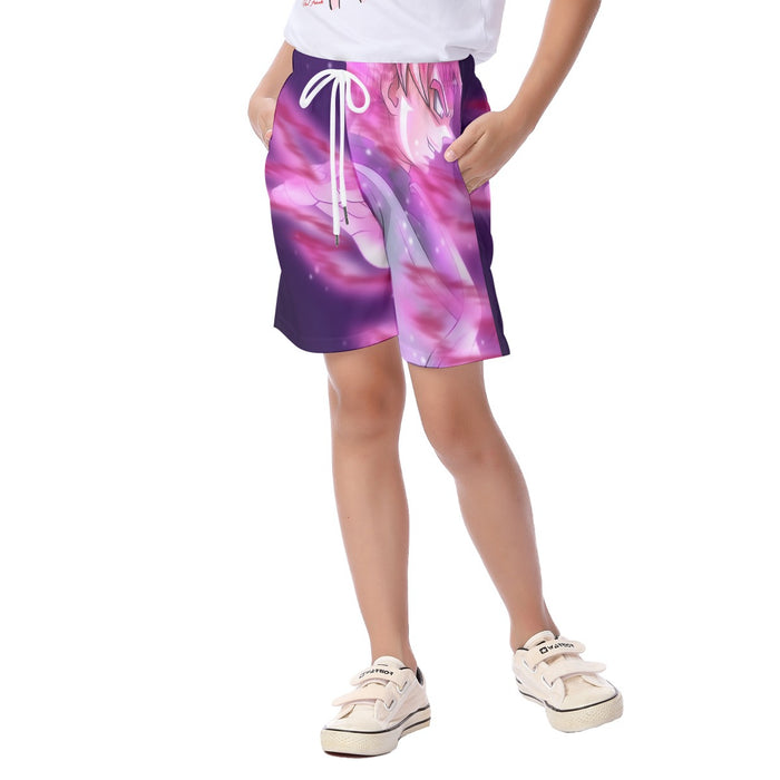 Dragon Ball Super Saiyan Black Goku Rose Cool Casual  Kid's Beach Shorts