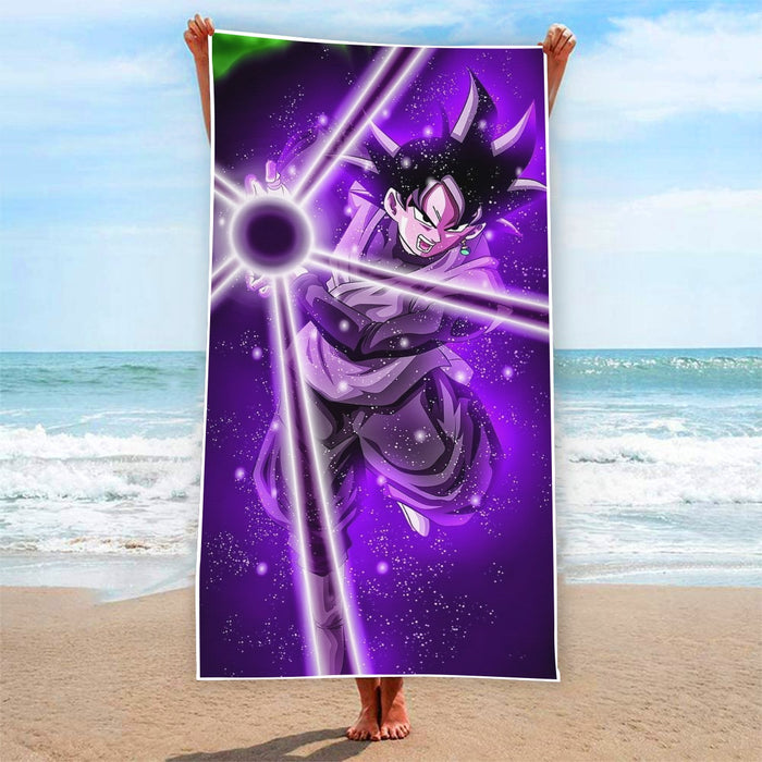 DBZ Goku Black Zamasu Power Ball Attack Cool Design Streetwear Beach Towel