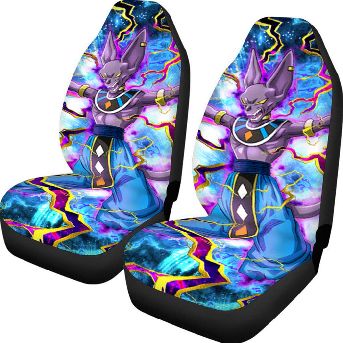 Dragon Ball Super Beerus Destruction God Egyptian Cat Vibrant Design Car Seat Cover