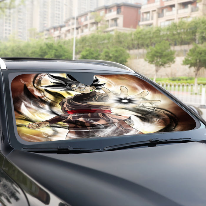 Dragon Ball Super Black Goku Black Hole Creation Windshield Sunshade