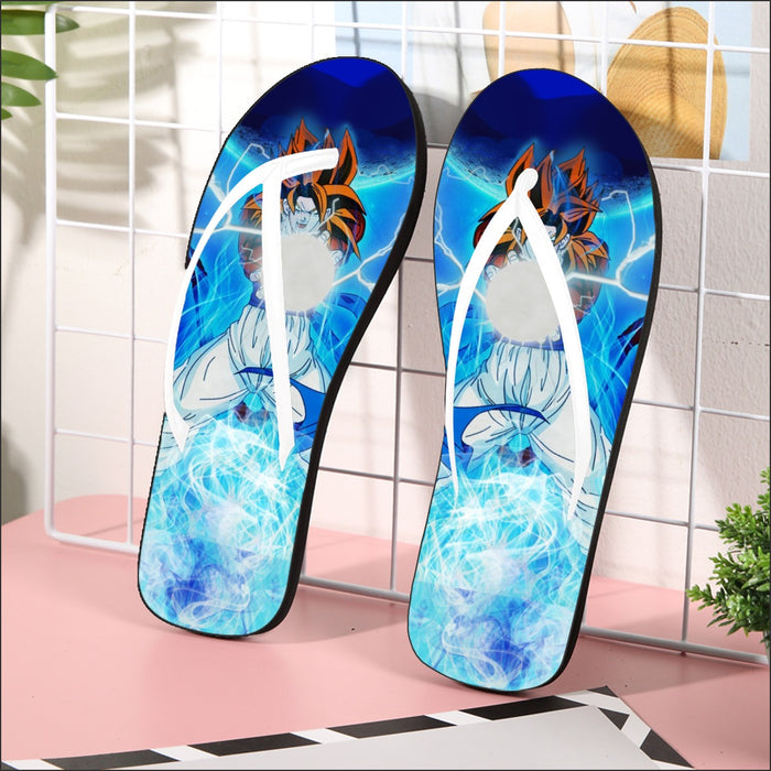 Dragon Ball Z Gogeta Super Saiyan 4 Unbelievable Power Flip Flops