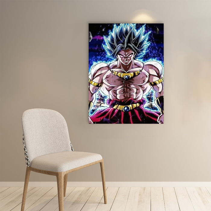 DBZ Legendary Super Saiyan Broly With Black Hair Paper poster