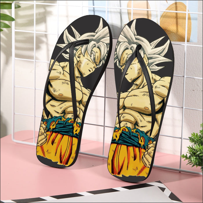 Dragon Ball Super Mastered Ultra Instinct Goku Flip Flops