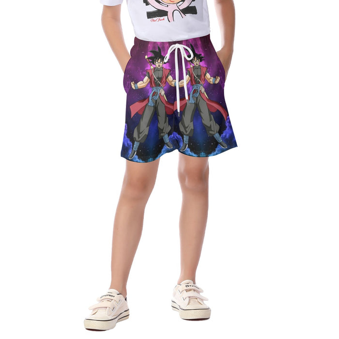 Dragon Ball Super Goku Black Future Saiyan Cool Casual  Kid's Beach Shorts