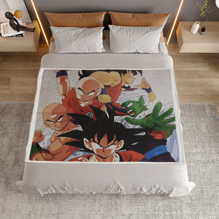 Dragon Ball Goku Piccolo Krillin Heroes Group Awesome Design Household Warm Blanket