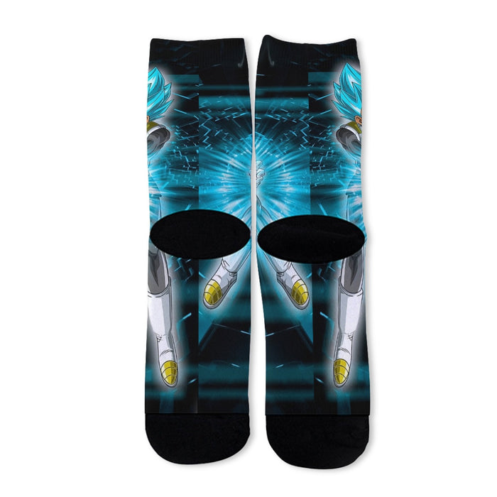 Dragon Ball Super Vegeta Blue Double Galick Gun Epic Socks