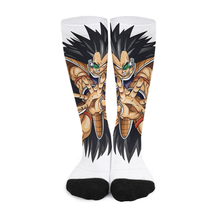 Dragon Ball Z Awesome Saiyan Raditz Fighter Stance  Socks