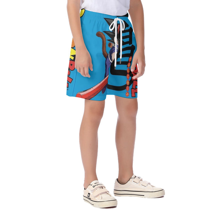 Young Goku  Kid's Beach Shorts