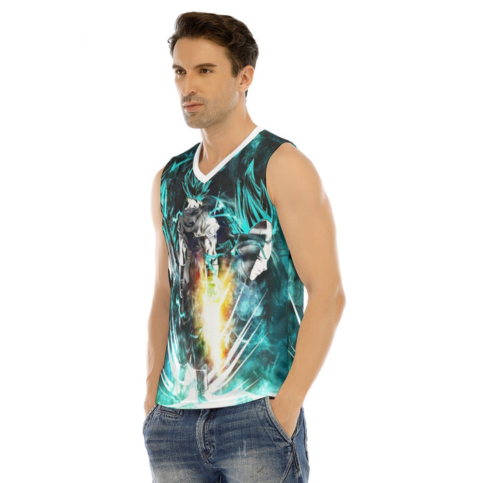 Dragon Ball Goku's Amazing Super Saiyan Blue Transformation Tank Top