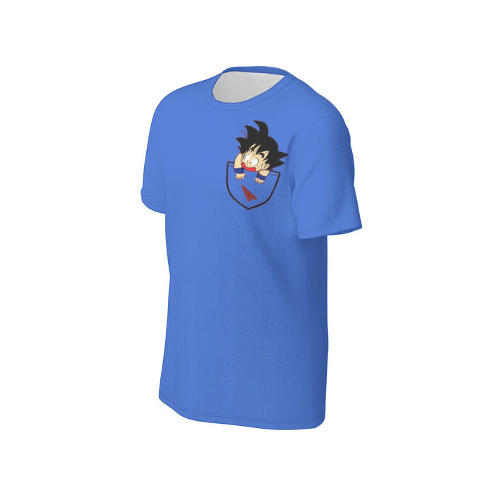 Dragon Ball Kid Shirts  Kid Goku Coming Out Of Pocket