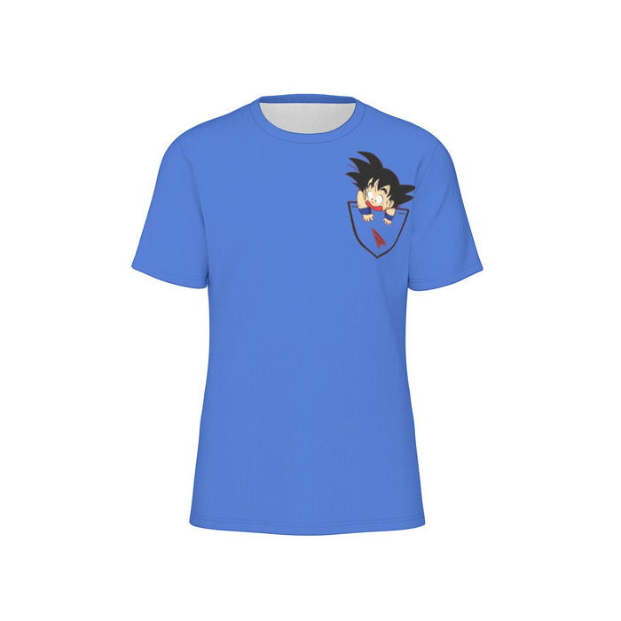 Dragon Ball Kid Shirts  Kid Goku Coming Out Of Pocket