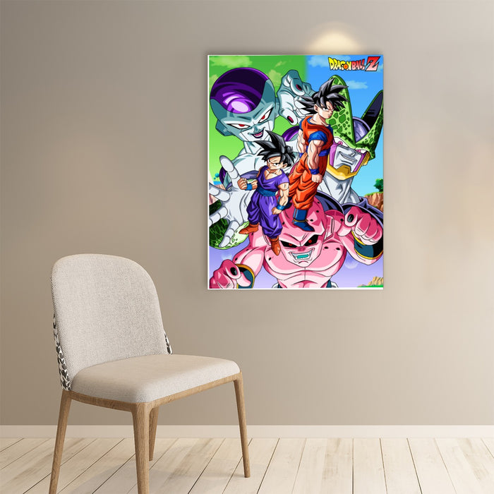 Dragon Ball Z All Villians Art Poster
