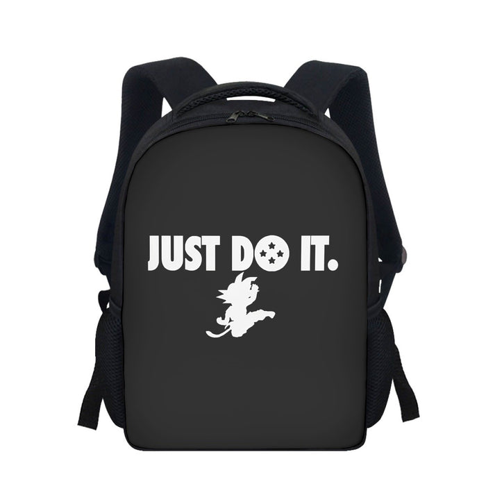Just Do It Slogan Dragon Ball Kid Goku Dope Black Backpack