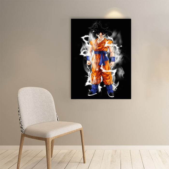 Dragon Ball Z Goku Lightning Wall Art Painting