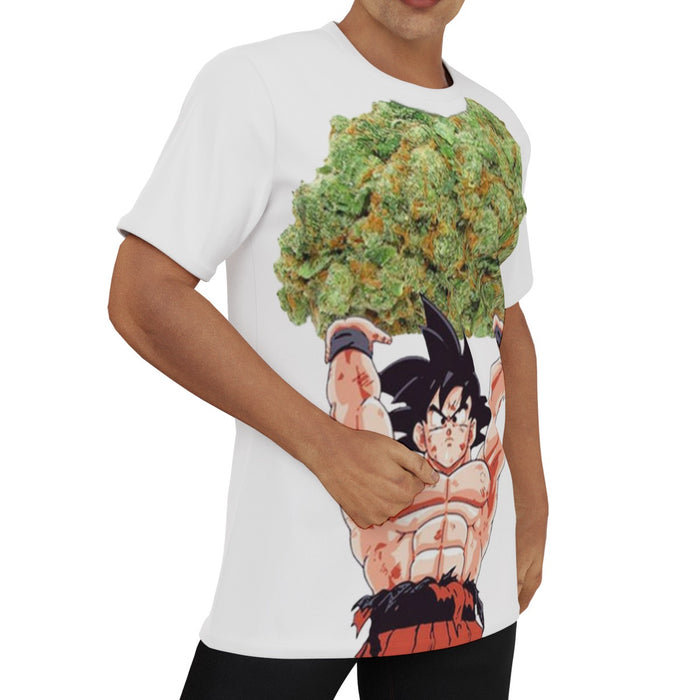 Dragon Ball Goku Ganja Weed Marijuana Spirit Bomb T-Shirt