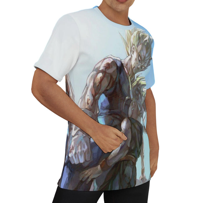 Father and Son Bloody Majin Vegeta Super Saiyan Kid Trunks 3D T-shirt
