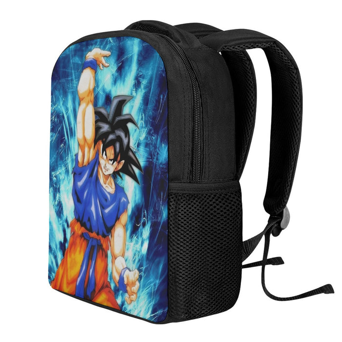 Dragon Ball Z Son Goku Cool Blue Aura Energy Ball Backpack
