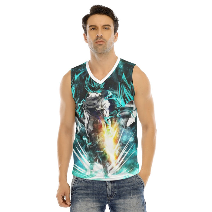 Dragon Ball Goku's Amazing Super Saiyan Blue Transformation Tank Top