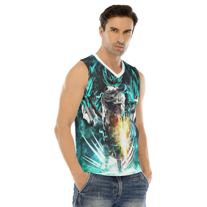 Dragon Ball Goku's Amazing Super Saiyan Blue Transformation Tank Top