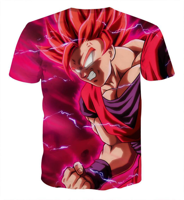 Dragon Ball Super Goku Red Super Saiyan Dope Charging T-Shirt