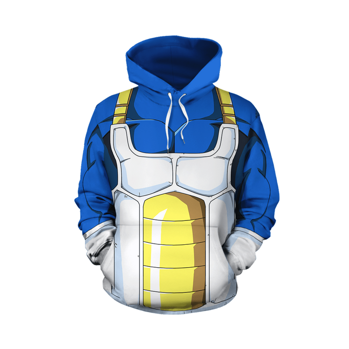 Vegeta Blue Armor Cosplay Hoodie