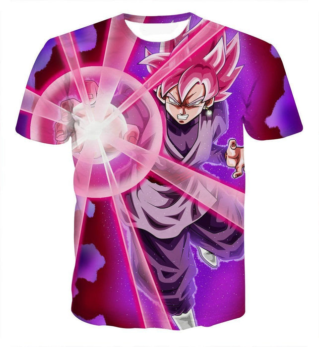 Goku Black Zamasu Super Saiyan Rose Powerful Aura Skills Dope T-Shirt