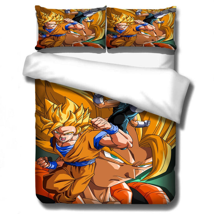 Gogeta Super Saiyan Goku Vegeta Fusion Dragon Ball Z Bed Set