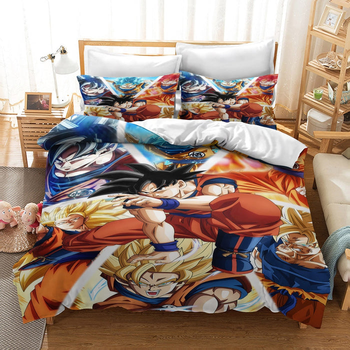 Mutli Goku Dragon Ball Z Bed Set