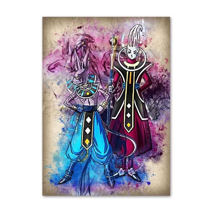 Dragon Ball Super Beerus And Whis Painting