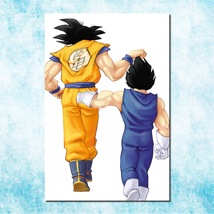 Dragon Ball Z Goku Vegeta Check Painting