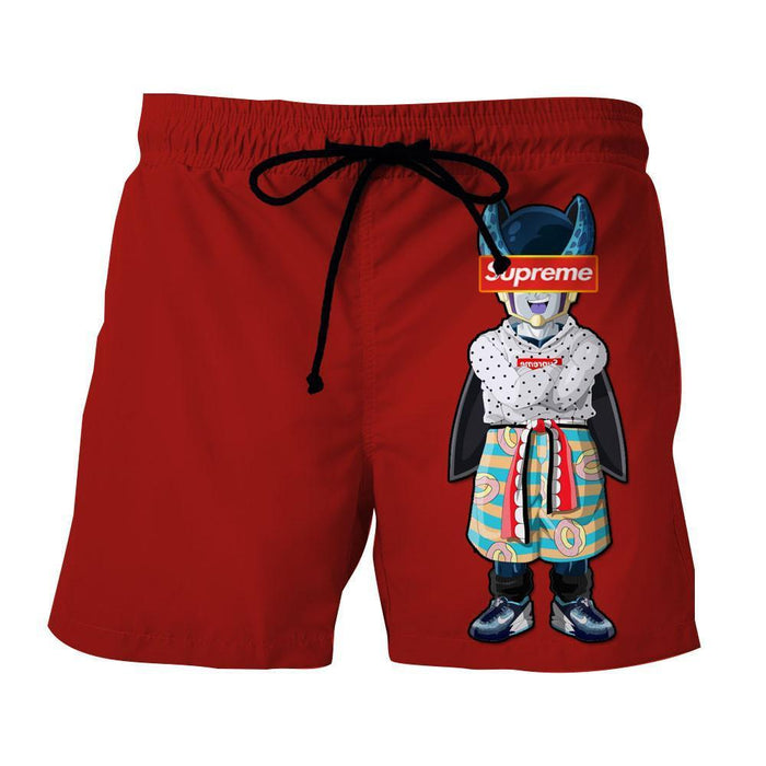 Yoycol Supreme Villain Perfect Cell Red Simple Streetwear Shorts 5XL