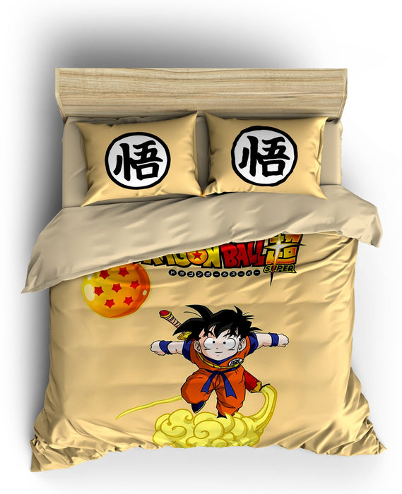 Kid Goku Flying Nimbus Dragon Ball Z Bed Set