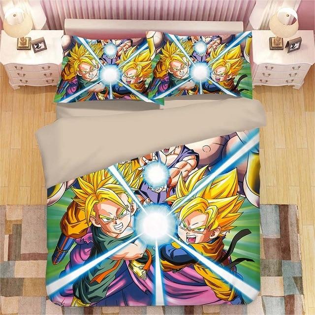Combined Kamehameha Dragon Ball Z Bed Set